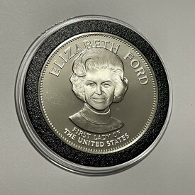 【極美品/品質保証書付】 アンティークコイン モダンコイン [送料無料] エリザベスフォードファーストレディ33グラムスターリングシルバープルーフコインラウンドメダル1974 Elizabeth Ford First Lady 33 Grams Sterling Silver Proof Coin Round Medal 1974