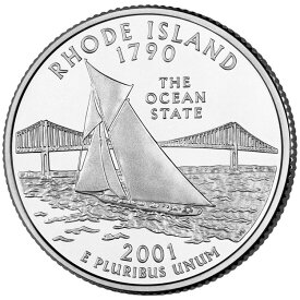 【極美品/品質保証書付】 アンティークコイン モダンコイン [送料無料] 2001ロードアイランドP四半期。 USミントロールから循環しません。 2001 Rhode Island P Quarter. Uncirculated From US Mint roll.