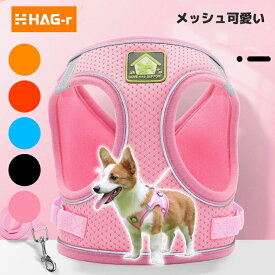 29日までポイント3倍／ 可愛い お散歩 ハーネス 色 メッシュ スポーティー 色とりどり 愛犬 オシャレで丈夫な メッシュ素材 かわいい 通気性 軽量ハーネス オールシーズン 散歩 デザイン性 軽量で 調節可能 柔らかい キュート パステルカラー リードつき