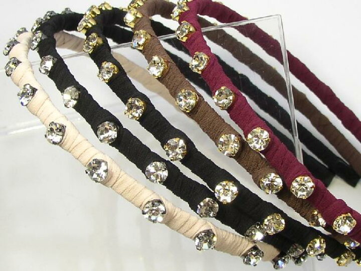 楽天市場】【残り2p】カチューシャ キラキラ 18粒 スワロフスキー  