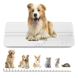 ペッ体重計 ペットスケール 小型犬 中型犬 猫用 デジタル体重計 最大100kg 高精度測定 LED液晶表示 充電式 ガラス天板 風袋引き機能付き 動物病院・ショップ・家庭用