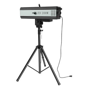 LED �t�H���[�X�|�b�g���C�g 200W �X�e�[�W�Ɩ� �O�r�X�^���h�t�� DJ �p�[�e�B�[ �N���u �E�F�f�B���O �蓮���� ���߉\ �Ɩ����