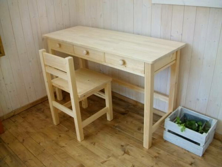 楽天市場】*作業台・机・ミシン・pc・引出付き*1枚板*椅子付*Handmade 