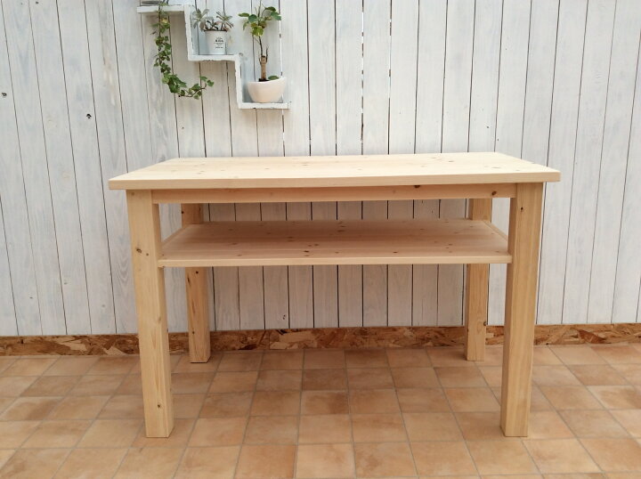 楽天市場】☆Handmade☆頑丈机*テーブル*作業台*110サイズ収納棚 