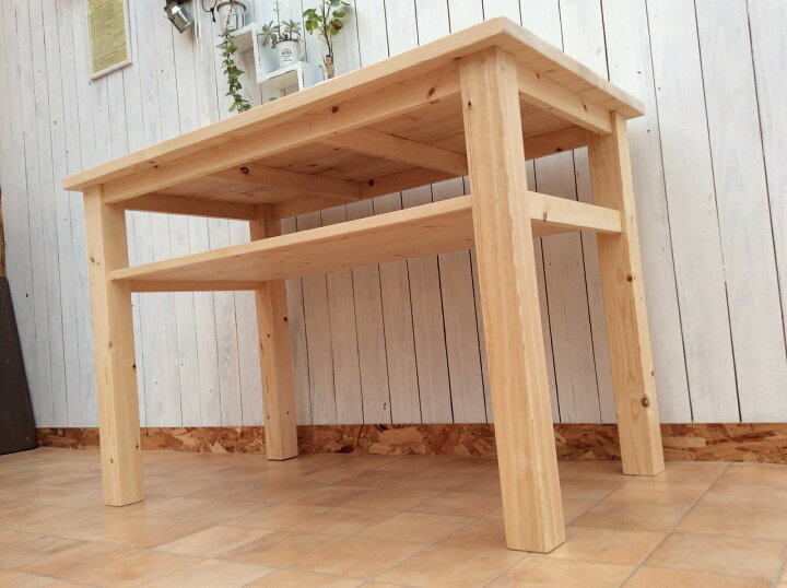 楽天市場】☆Handmade☆頑丈机*テーブル*作業台*110サイズ収納棚 