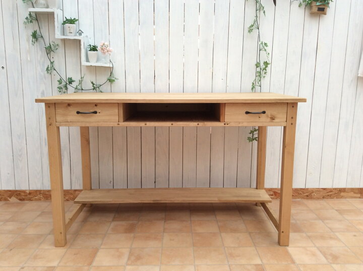 楽天市場】☆Handmade☆作業台・机・ミシン・PC・引出し棚付き☆H72  