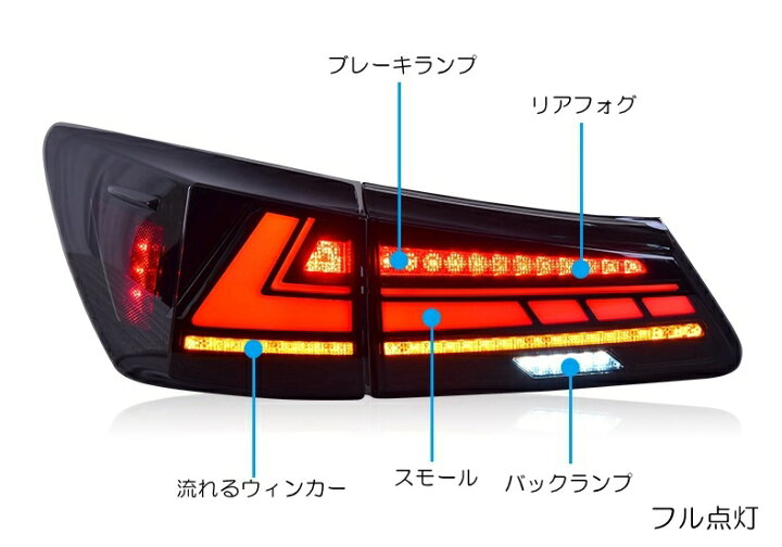 楽天市場】ZW レクサス GSE20 USE20 30後期仕様 フルLED テールランプ 