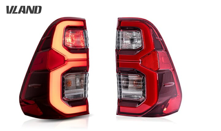 楽天市場】VLAND ハイラックス GUN125 LEDテールランプ 後期純正仕様  