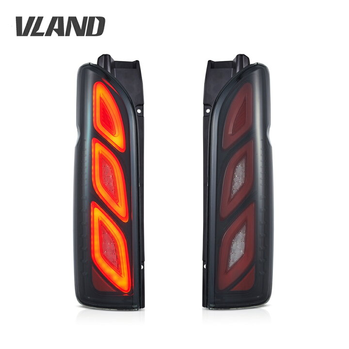 楽天市場】VLAND 新作 200系 ハイエース LEDテールランプ レジアス 