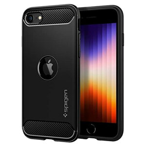 Spigen�y�n��18�N�̋Z�p�́ziPhoneSE3SE2�P�[�X�ϏՌ��ČRMIL�K�i�擾�Ռ��z��TPU�\�t�g�P�[�X�w��h�~���h�~�J�����ی샏�C�����X�[�d��䍕���M�b�h�E�A�[�}�[ACS00944(�}�b�g�E�u���b�N)