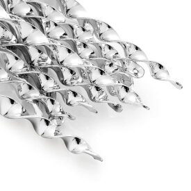 OFFO鳥よけ棒12本セット鳥を傷つけない鳥よけグッズ太陽光を反射することでカラス除け・鳩よけシャインスパイラル鳩よけ吊り下げ式ベランダ/果樹園/畑/物干し竿などの広い範囲で使用可…