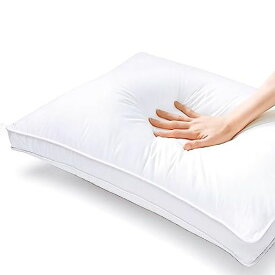 VOTUDX 枕 高密度で高反発 まくら 高級ホテル仕様 ネックピロー 安眠快眠ふわふわ 通気性があり頸椎と首を保護して睡眠の質を高めますまくらは横寝に適して完全に洗えるまくら63*43*20 ホワイト