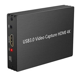 CAMWAY ビデオキャプチャーボード 4K HDMIゲームキャプチャカード1080P HDMI TO USB 3.0ライブビデオゲームキャプチャ HDMIループアウト WINDOWS 7/8/10などと互換 PS4/XBOX ONE/NINTENDO