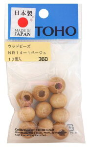 TOHO���̋Z���Y�E�b�h�r�[�Y�O�a��14mm(���̃T�C�Y��6mm)�x�[�W��10������NR14-1