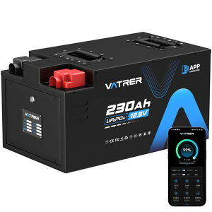 VATRERPOWERog[12V230AhLiFePO4_S`Eobe[APP&200ABMSRpNg݌v2944Wh5000+TCN10Nቷی@\J[obe[