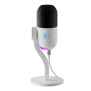 Logicool G �Q�[�~���O�}�C�N YETI GX �_�C�i�~�b�N�}�C�N G-YETI-GX-WH �X�g���[�~���O�z�M �X�[�p�[�J�[�f�B�I�C�h �m�C�Y�y�� RGB LIGHTSYNC �Ή� USB BLUE VO!CE PC MAC �Q�[�~���O �}�C�N