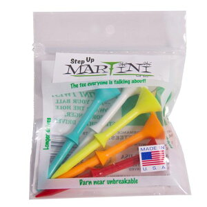 �y���ϋv�E�������zMartini Golf Tees DMT007 ��v�ȃv���X�`�b�N�X�e�b�v�A�b�v�e�B�[(5�p�b�N)�A�A�\�[�g�J���[�A3.25�C���`
