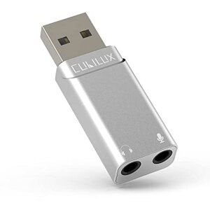 CubiluxUSB�}�C�N�C���t�H���ϊ��A�_�v�^�[�AUSBA-�~�j3.5mm3�ɃI�[�f�B�I�}�C�N�R�l�N�^�A�w�b�h�Z�b�gUSB�ϊ��h���O���APS5Windows11/10/8/7/XPLinux�p�\�R��PC
