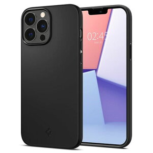 Spigen iPhone 13 Pro Max �P�[�X 2�d�\�� �ČRMIL�K�i�擾 ���ɔ� �����Y�ی� �����^ ���y�� �w��h�~ �}�b�g�d�グ �V���E�t�B�b�g ACS03674 (�u���b�N)