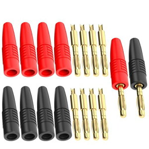 Cleqee 4mm�o�i�i�v���O �I�X�R�l�N�^�[ ��d�� ���߂��� �͂񂾃^�C�v DIY �d�C�e�X�g �}���`���[�^�[�e�X�g�p 10PCS��+��