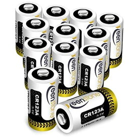 CR123A 電池 KEENSTONE 3Vリチウム電池 QRIO 電池 キュリオロック マイク カメラ ビデオ 懐中電灯 おもちゃなどに適用(12パック)