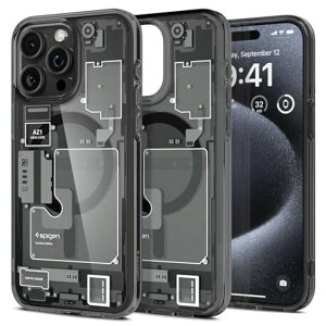 Spigen�y�n��18�N�̋Z�p�́ziPhone15Pro�P�[�XMagSafe�N���A�ϏՌ��ČRMIL�K�i�擾�X�g���b�v�z�[�����ϗ}�������X�g���b�v�z�[��2�d�\�������Y�ی�C�菝�h�~MagSafe���C�����X�[�d�Ή�