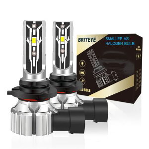 Briteye(�܂Ԃ���)LED�w�b�h���C�gHB4�t�H�O���C�g���p�V�Ԍ��Ή�6500K�z���C�g���P�x12V�ԗp9006HB4LED�o���u�n���Q���T�C�Y�^��t�ȒP�m�C�Y�΍�(�t�@�����X�݌v)2�Z�b�g