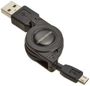 GREENHOUSE������莮microUSB�[�d�P�[�u���u���b�NGH-UCRMB-BK