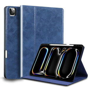 Gexmil for iPad Pro 13 �C���` M5 2025 / M4 2024 �P�[�X �ϏՌ��� �������U�[�� �X�^�C���X�z���_�[,�Ռ��h�~ �蒠�^ �ی� �A�W���X�^�u���X�^���h,�I�[�g�X���[�v/�E�F�C�N �h�� �V���v�� �������