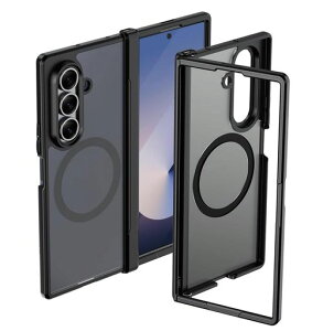 GalaxyZFold7SC-56F/SCG34�P�[�XMagsafe�Ή����C�����X�[�d�}�b�g���������q���W�ی�ČRMIL�K�i�ϏՌ��}�O�l�b�g���ڎw��h�~�����Y�ی�M�����N�V�[Z�t�H�[���h7�X�}�z�P�[�X