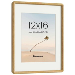 Fun Memories 12x16�C���` �z�� �|�X�^�[�t���[�� �I�[�N���C�� ��d�グ�ۊp 8x10�C���`�}�b�g�t�� �Ǌ|�� �u���^ ���p �ʐ^���� �M�������[�E�H�[�� �A�[�g�t���[��