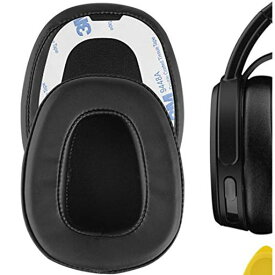 GEEKRIA QUICKFIT イヤーパッド 互換性 パッド SKULLCANDY CRUSHER WIRED ヘッドホンに対応 イヤパッド/イヤークッション/イヤーカップ (プロテインレザー/ブラック)