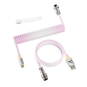 �y����8000Hz�Ή��zATTACK SHARK C01ULTIMATE �Q�[�~���O�L�[�{�[�h�p�R�C���P�[�u�� RGB���� ����x�� USB-C�ڑ�