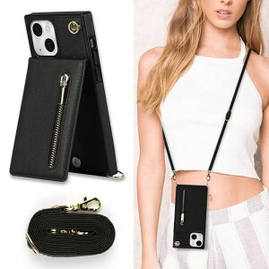 Cavor iPhone15 Plus �Ή� �X�}�z �P�[�X ���|�� �񂩂� �΂߂��� �V�����_�[ ���z�^ �J�[�h���[ �蒠�^�y�㉺�J�z�g�уJ�o�[ Qi ���C�����X�[�d�Ή� �X�g���b�v�t�� �u���b�N
