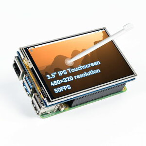 SunFounder3.5�C���`480x320�^�b�`�X�N���[��IPSLCDSPI�f�B�X�v���C(�X�^�C���X�t��)RaspberryPi5/4B/Pironman5/Max