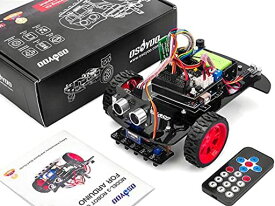 OSOYOO2輪 駆動 スマート ロボットカー スターターキット ARDUINO互換の UNO R3 プロジェクト 2WD SMART ROBOT CAR KIT オープンソース 教育ロボット 知育 日本語説明書(9V電池付き)