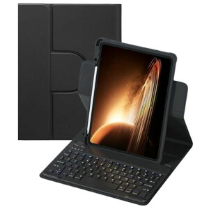 iPadAir11�C���`M4/M3/M2�p�̃L�[�{�[�h�P�[�XiPadair��5����/��4����p��Bluetooth�L�[�{�[�h�t���J�o�[�c�u/���u�����E���}�O�l�b�g�ϏՌ��ۂ��L�[���󂭂ڂݓ��͂��₷�����w���u���b�N
