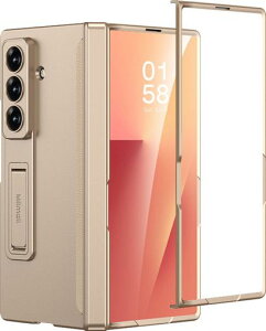 Miimall�Ή�GalaxyZFold7�P�[�X�q���W�ی�E�t�B�����t���E�X�^���h���ڃX�������^�ϏՌ�����~�ߌR�K�i���Z�t�H�[���h7�M�����N�V�[ZFold7Case(����)