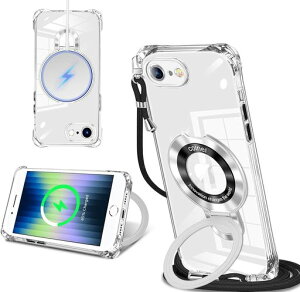 iPhoneSE3SE2SE8�p�P�[�X�N���AMagSafe�Ή������O�t���l�b�N�V�����_�[�A�C�t�H��sese2se38��|���P�[�X�������|���΂߂����؍�������|���J�o�[�ی^�X�^���h�t���}�O�l�b�g����