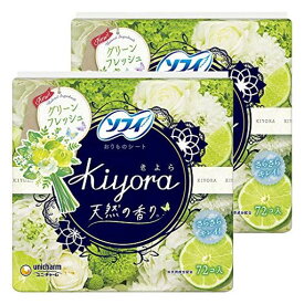 【まとめ買い】ソフィ KIYORA グリーンフレッシュ 72コ入×2個パック(UNICHARM SOFY)