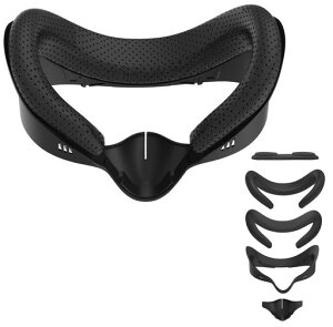 SHEAWA for Meta Quest 3S �t�F�C�X�J�o�[2�_+�Ռ��m�[�Y�p�b�h+�����Y�J�o�[ �t�F�C�X�p�b�h �݊��i �N�b�V���� PU �⊴�A�C�X�V���N �ʋC���ɗD�� �A�C�}�X�N �t�F�C�V�����C���^�[�t�F�[�X�u�c