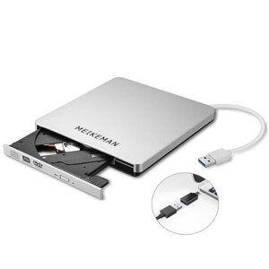 MEIKEMANDVD/CD�h���C�uUSB3.0&Type-C���ڑ��O�t�������ǎ揑����CD���R�y�ʔ��^WindowVistaLinuxMacOS�Ή���������8XDVD&24XCD