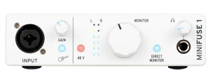 Arturia �A�[�g���A ���y����\�t�g�t�� �|�[�^�u���E�I�[�f�B�I�C���^�[�t�F�C�X MiniFuse 1 �z���C�g