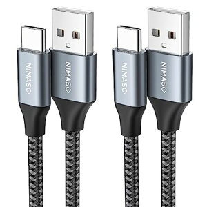NIMASOUSBTypeC�P�[�u���y1m/2�{�Z�b�g�z�yQC3.0�Ή��z�}���[�dUSB-C&USB-A3A�^�C�vc�[�d�P�[�u��iPhone16/15�V���[�Y�AiPadPro�ASony�AGalaxy�AHuawei