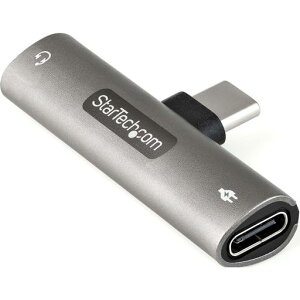 StarTech.comUSBType-C�C���z���W���b�N�ϊ��A�_�v�^/60WPD�����[�d�Ή�/USB-C�I�[�f�B�I�A�_�v�^/3.5mmTRRS�w�b�h�z��&�w�b�h�Z�b�g�W���b�N/�^�C�vC�݊��X�}�z�A�^�u���b�g�A�m�[�g�p�\�R���Ή�
