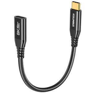 USB C �����P�[�u�� 0.15���[�g�� Thunderbolt 4�p 40Gbps �����f�[�^ 240W �[�d 8K@60Hz �r�f�I Type-C �I�X - ���X �G�N�X�e���_�[ SanDisk SSD/USB-C �t���b�V���h���C�u