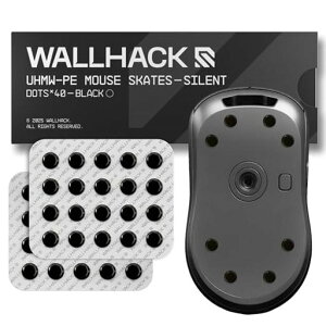 WALLHACK �}�E�X�\�[�� �É� UHMW-PE �h�b�g�^ �ėp �Q�[�~���O�}�E�X �X�s�[�h �R���g���[�� �o�����X �z�K���X���Ή� �ȒP���� �u���b�N 7mm