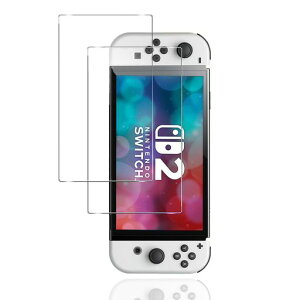 �y2���Z�b�g�zNintendo Switch 2 �����K���X�t�B���� �X�C�b�`2 2025 �Ή� �t���ی�t�B���� �S�ʕی� �d�x9H �ϏՌ� ��U�h�~ �\��t���ȒP �����z�� �C�A�[�� �w��h�~ ��������