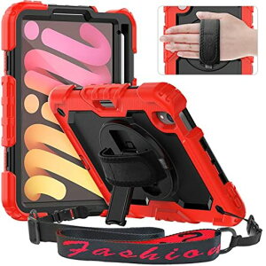 Timecity�Ή��P�[�XiPadMini7/Mini6�P�[�X8.3�C���`(2024���f��)�ϏՌ��Ή�iPadMini��6����O�w�ی���ی�t�B�����t��360�x��]�X�^���h�y�����[�ϋv������/����h�~�q��