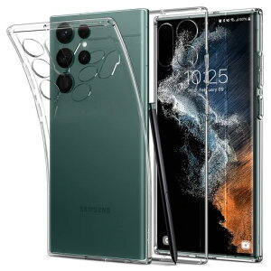 SpigenGalaxyS22Ultra�P�[�X[SC-52C|SCG14]�N���ATPU�J�o�[����1.5mm�����^���y�ʕČRMIL�K�i�擾���΂ݖ������L�b�h�E�N���X�^��ACS03912(�N���X�^���E�N���A)